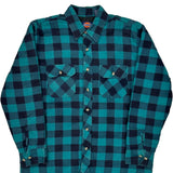 Dickies Checked Flannel Shirt - Large Black Cotton