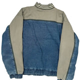 Eagles Ridge Panelled Varsity Jacket - Large Blue Cotton