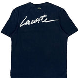 Lacoste Spellout T-Shirt - Large Navy Cotton