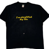 Herbicide Fruit Of The Loom Single Stitch T-Shirt - XL Black Cotton
