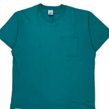 Single Stitch 90S Blank Bvd T-Shirt - XL Green Cotton