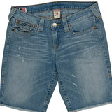 True Religion Denim Shorts - 33W 11L Light Wash Denim