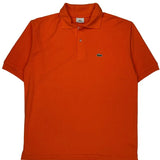 Lacoste Polo Shirt - 2XL Orange Cotton