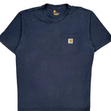 Carhartt T-Shirt - Medium Navy Cotton