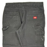 Workwear Dickies Double Knee Carpenter Trousers - 36W 28L Black Cotton