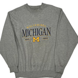 Michigan Wolverines Lee Sport College Sweatshirt - Large Gray Polyester Blend