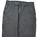 Carhartt Double Knee Carpenter Trousers - 34W 30L Grey Cotton