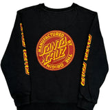 Age 10 Santa Cruz Sweatshirt - Medium Black Cotton