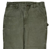 Carhartt Carpenter Trousers - 36W 32L Green Cotton