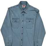 Wrangler Denim Shirt - Medium Blue Cotton