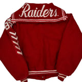 Raiders Butwin College Varsity Jacket - Medium Red Wool