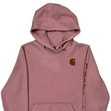 Carhartt Hoodie - Large Pink Cotton
