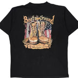 Boots On The Ground Bat Graphic T-Shirt - XL Black Cotton