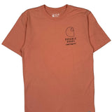 Carhartt T-Shirt - Small Orange Cotton