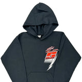 Age 14-16 Port & Company Graphic Hoodie - Large Black Cotton Blend