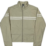 Nike Windbreaker - Large Beige Polyester