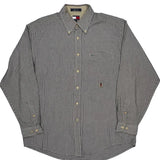 Tommy Hilfiger Checked Shirt - Large Black & White Cotton