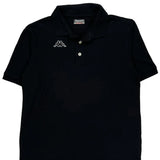 Kappa Polo Shirt - Medium Black Cotton