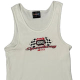 Noiz Graphic Tank Top - 2XS White Cotton