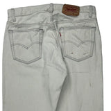 Levis Jeans - 31W 29L White Cotton