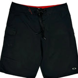 Oakley Cargo Shorts - 32W 10L Black Polyester