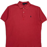 Polo By Ralph Lauren Polo Shirt - Large Red Cotton
