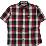 Carhartt Checked Short Sleeve Shirt - XL Blue Cotton