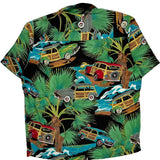 Diamond Head Graphic Hawaiian Shirt - Large Multicoloured Cotton