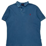 Polo By Ralph Lauren Polo Shirt - Large Blue Cotton