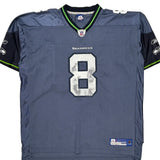 Seahawks Reebok Nfl Football Jersey - 2XL Gray Polyester
