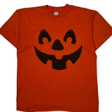 Halloween Pumpkin 1970S Single Stitch T-Shirt - XL Orange Cotton Blend