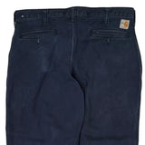 Carhartt Trousers - 36W 30L Navy Cotton