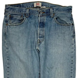 501 Levis Jeans - 34W 30L Light Wash Denim