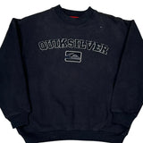 Quiksilver Spellout Sweatshirt - Medium Black Cotton