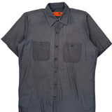 Red Kap Short Sleeve Shirt - Medium Gray Polyester Blend