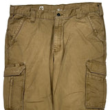 Carhartt Double Knee Cargo Pants - 36W 27L Khaki Cotton