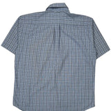 Tommy Hilfiger Checked Short Sleeve Shirt - Large Blue Cotton