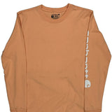 Carhartt Long Sleeve T-Shirt - Medium Orange Cotton