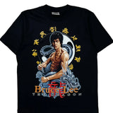 Bruce Lee The Dragon The Roxx Single Stitch T-Shirt - Large Black Cotton