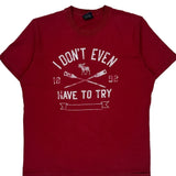 I Don'T Even Have To Try Abercrombie & Fitch T-Shirt - XL Red Cotton