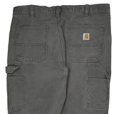 Carhartt Carpenter Trousers - 38W 32L Grey Cotton
