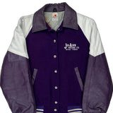 Jo-Ann Trucking Ltd. Winner College Varsity Jacket - Large White Leather