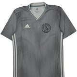 Adidas Football Shirt - Small Grey Polyester