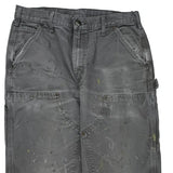 Carhartt Double Knee Carpenter Trousers - 31W 30L Grey Cotton