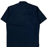Dickies Short Sleeve Shirt - Medium Navy Polyester Blend