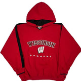 Wisconsin Badgers Lee Sport College Hoodie - XL Red Polyester Blend