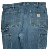 Carhartt Double Knee Carpenter Jeans - 36W UK 18 Blue Cotton Blend