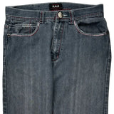 K.A.D Contrast Stitch Jeans - 31W 32L Grey Denim