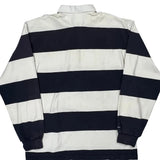 Barbarian Striped Rugby Shirt - 2XL Black & White Cotton