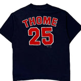 Indians Lee Sport Mlb T-Shirt - Large Navy Cotton